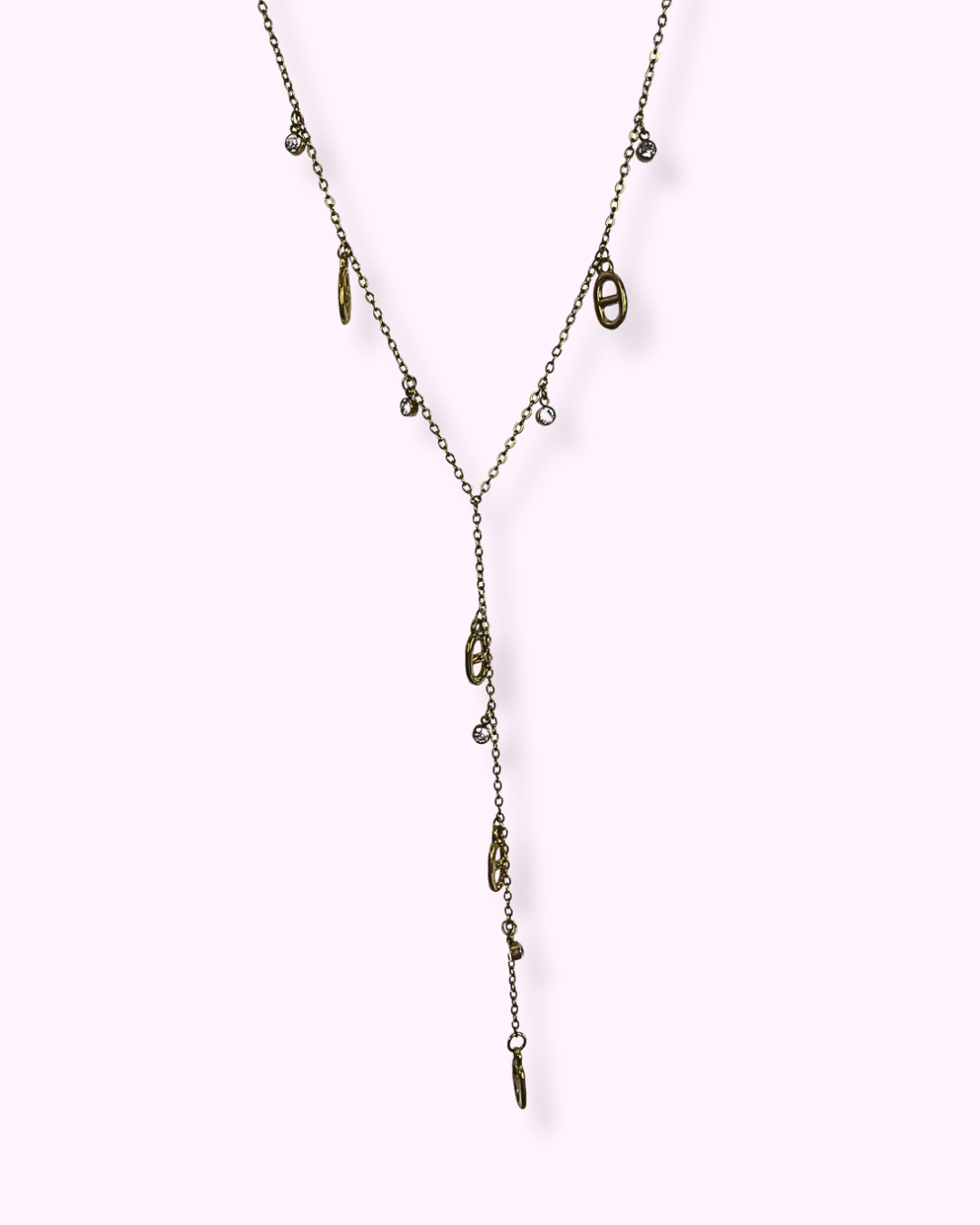 Collier jade doré