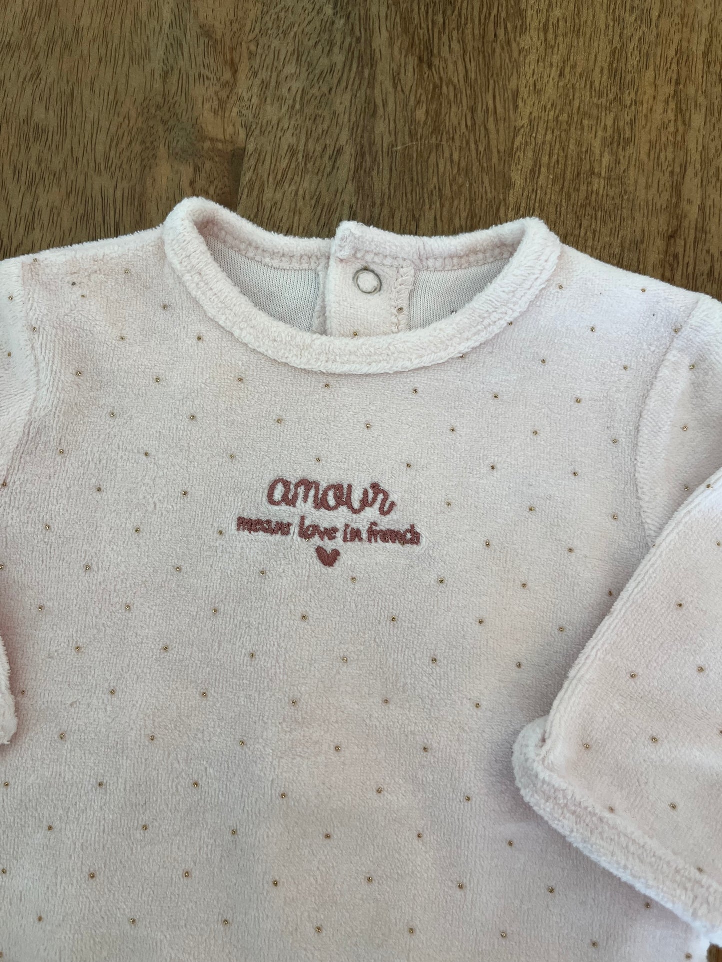 Pyjama Rose 1 mois