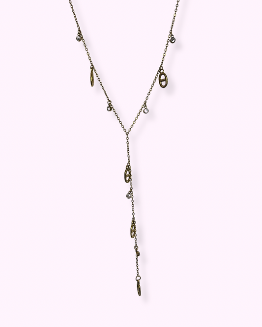 Collier jade doré